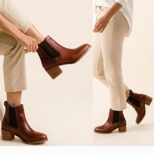 Nisolo Ana Co-To Chelsea Ankle Boots sz 8